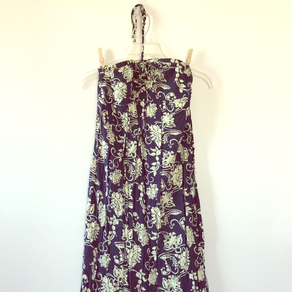 Wide Ruffled Hem Maxi